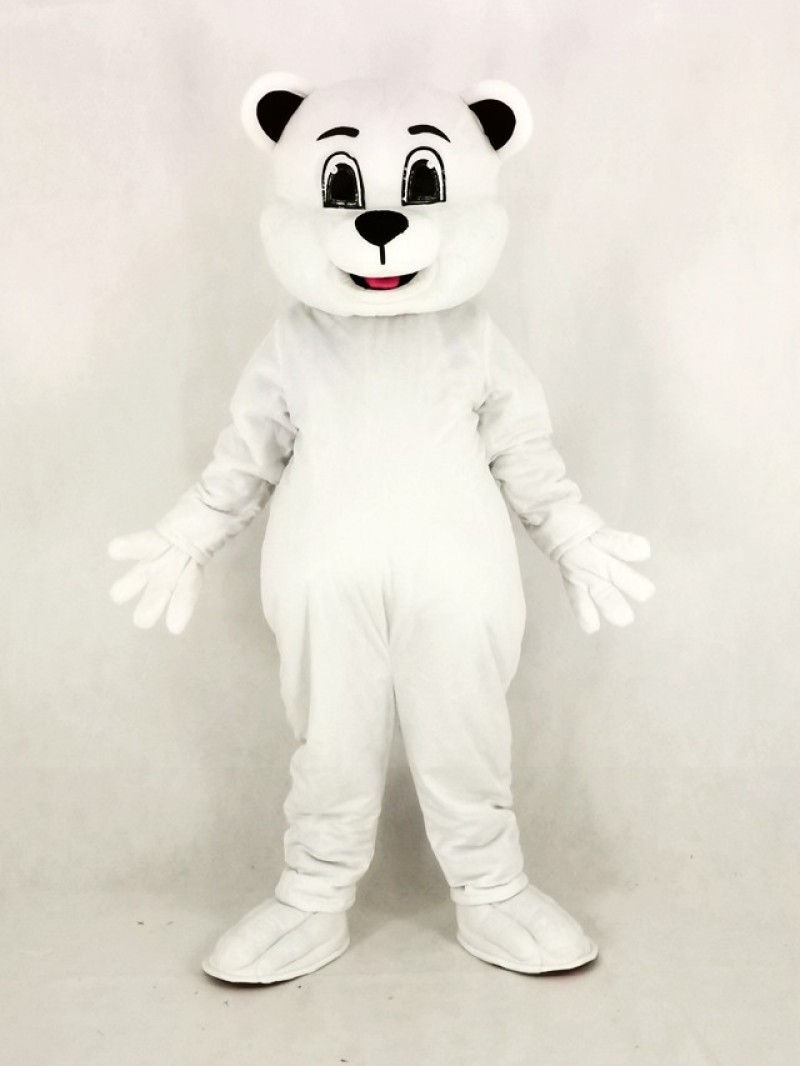 Johnnie Polar Bear Mascot Costume Cartoon