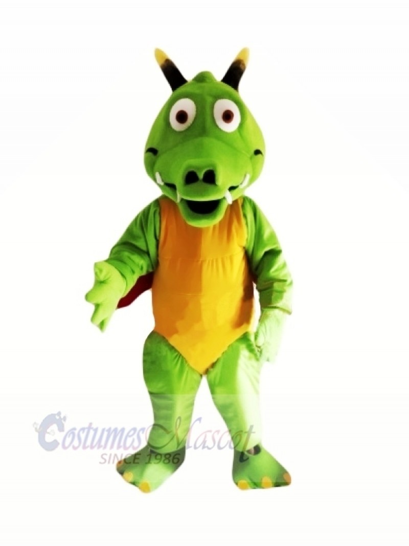 Lightweight Green Dragon Mascot Costumes Cartoon