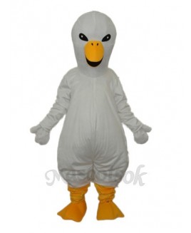 White Swan Mascot Adult Costume