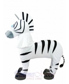 2 Person Adult Zebra Mascot Costumes  