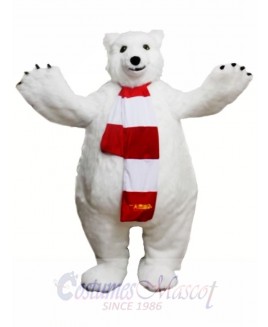 Polar Bear Mascot Costume  