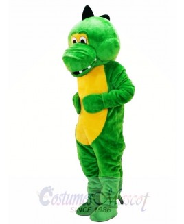 Cute Green Dinosaur Mascot Costume