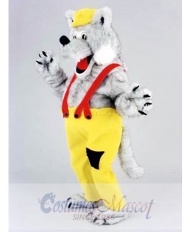 Happy Wolf Mascot Costume  