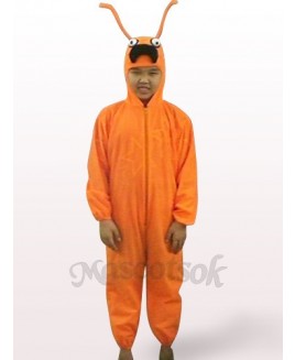 Orange Ant Open Face Kids Plush Mascot Costume