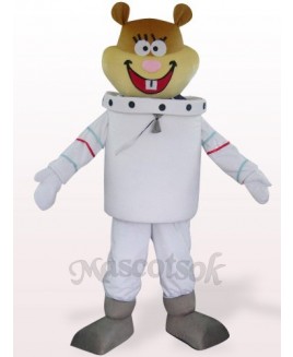 White Space Navigation Mouse Plush Mascot Costume