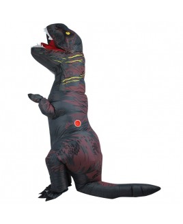 Gray Tyrannosaurus T-Rex Dinosaur Inflatable Costume Halloween Xmas for Adult/Kid