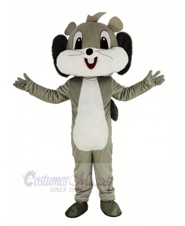 Cute Grey Squirrel Mascot Costume Animal