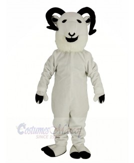 New White Sheep Big Horned Mascot Costume Animal