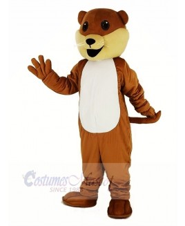 Ollie Otter with White Belly Mascot Costume Cartoon