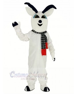 Snow Deer with Scarf Mascot Costume Animal