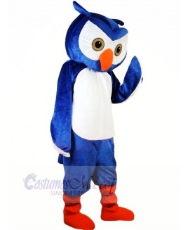 Blue Owl with Orange shoes Mascot Costumes Animal