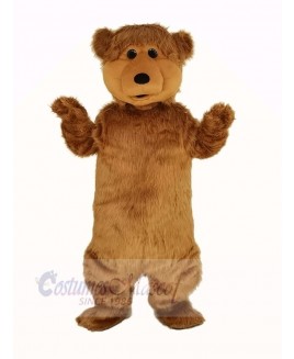 Fluffy Brown Bear Mascot Costume