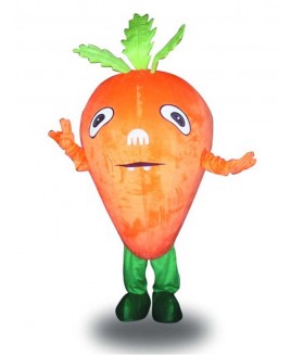 Orange Carrot Vegetable Mascot Costume Food Vegetable