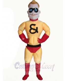 Superhero mascot costume