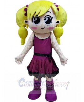 Girl mascot costume