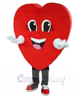 Red Heart mascot costume