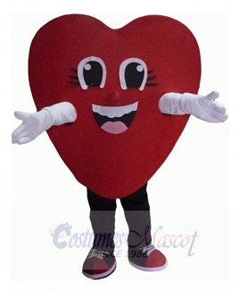 Red Heart mascot costume