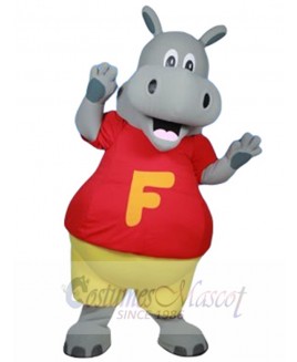 Hippo mascot costume