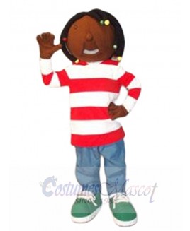 Dreadlock Girl mascot costume