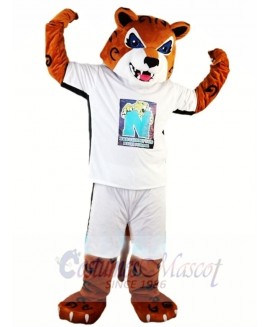 High School Energetic Tiger Mascot Costume