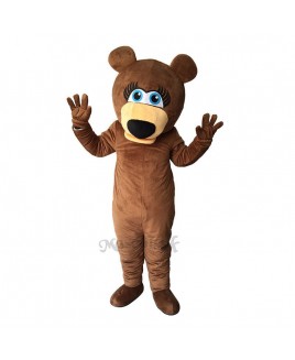 Funny Brown Bear Mascot Adult Costume