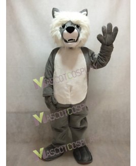 Smiling Wolf Mascot Costume