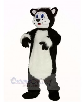 Black and White Fat Cat Mascot Costumes Animal