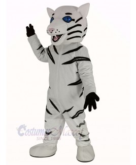 Fierce White Tiger Mascot Costume Animal1