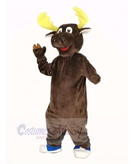 Funny Brown Moose Mascot Costume Animal