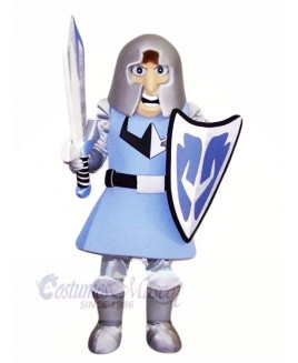 High Quality Crusader with Blue Coat Mascot Costume People