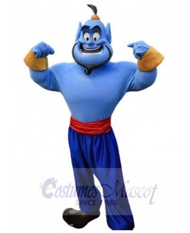 Genie Aladdin Mascot Costume Cartoon