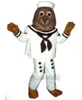 Cute Sailing Otter Mascot Costume