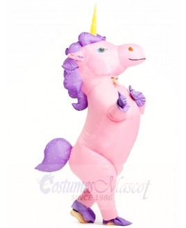 Pink Unicorn Inflatable Halloween Christmas Costumes for Adults