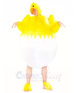 Yellow Chicken Egg Inflatable Halloween Christmas Costumes for Adults