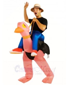 Carry me Ride On Ostrich Inflatable Halloween Christmas Costumes for Adults