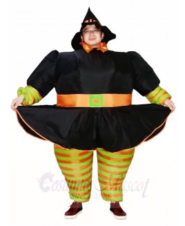 Fat Witch Inflatable Halloween Christmas Costumes for Adults