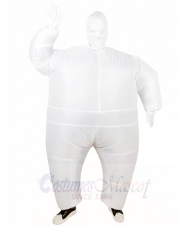 White Full Body Suit Inflatable Halloween Christmas Costumes for Adults