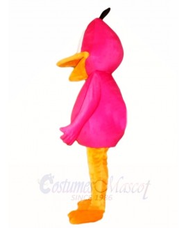 Pink Duck Mascot Costumes Bird Poultry 