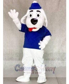 Slush Puppie Dog with Blue Shirt Mascot Costume Animal