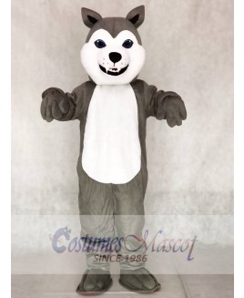 Grey Husky Dog Mascot Costumes Animal 