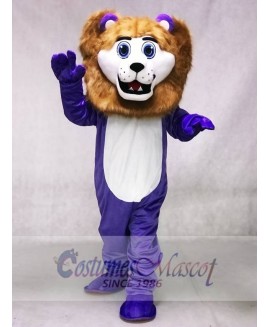Custom Color Purple Cute Andy Lion Mascot Costumes