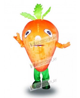 Orange Carrot Vegetable Mascot Costume Food Vegetable