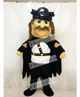 New Odin Viking Plush Mascot Costume with Black Cloak