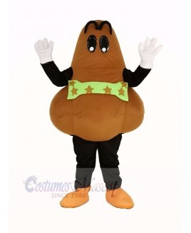 Brown Nose Mascot Costume Cartoon