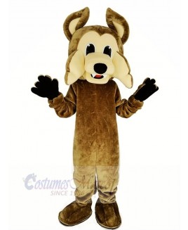 Brown Coyote Mascot Costume Wolf Animal