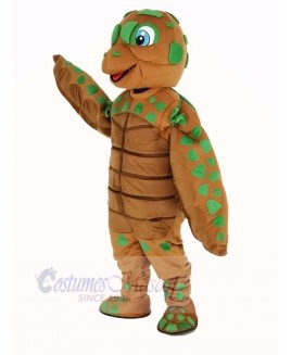 Green and Brown Sea Turtle Mascot Costume Animal