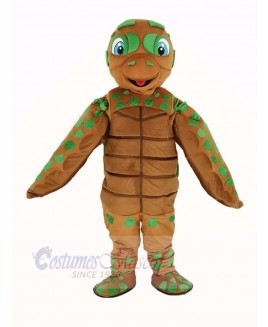 Green and Brown Sea Turtle Mascot Costume Animal