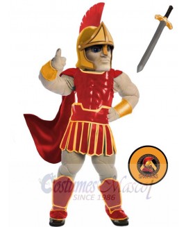 Spartan Trojan Knight Sparty mascot costume