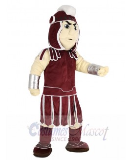 Dark Red Spartan Trojan Knight Sparty Mascot Costume