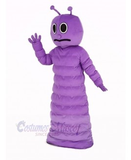 Purple Bug Caterpillar Insect Mascot Costume